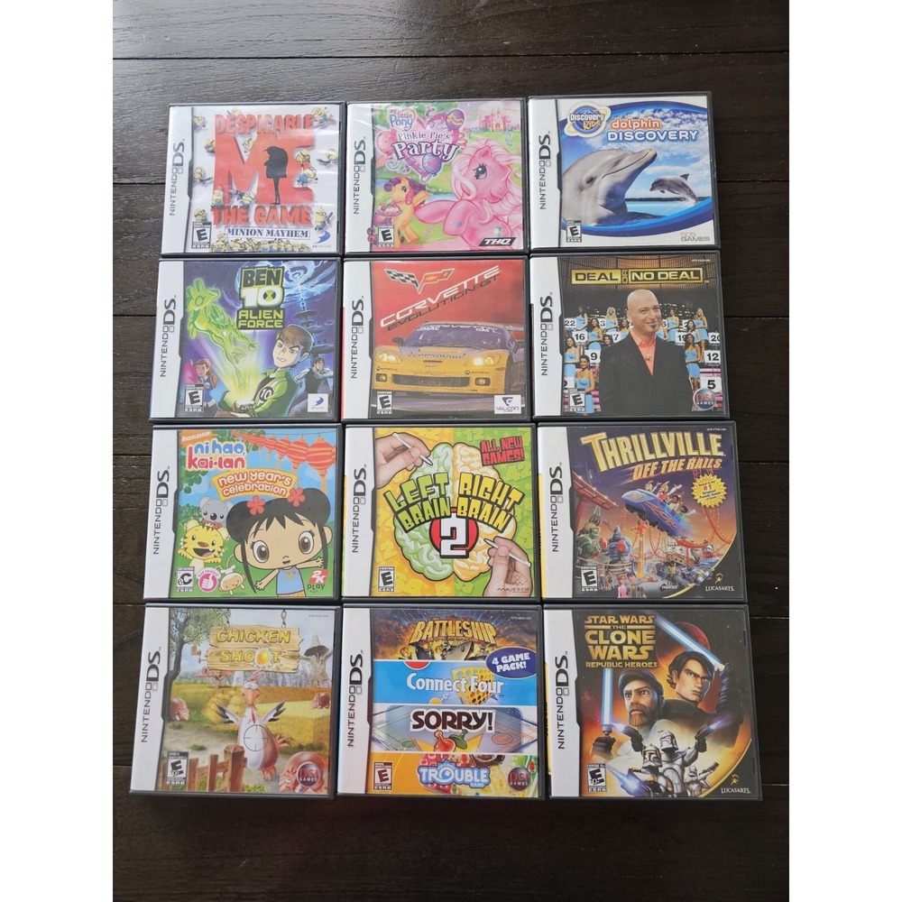 Nintendo DS Lot of 12 Games Complete Free Shipping